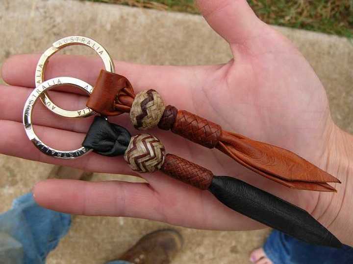 005_2-1.jpg - A pair of custom braided key rings .