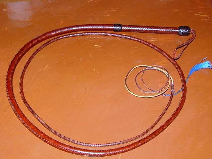 P1180318-2.JPG - 12 plait 8ft bullwhip 
This piece is** FOR SALE**