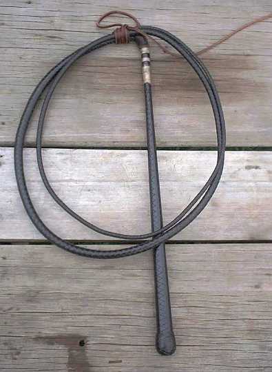 Dec09$08-1.jpg - 8 plait full plait handle stockwhip with 6 ft thong.